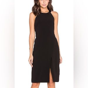 Halston Heritage Halter Neck Black Cocktail Dress NWT